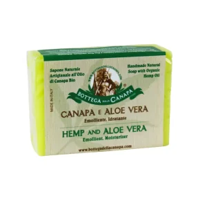 Sapone Vegetale alla Canapa e Aloe Vera - Bottega della Canapa