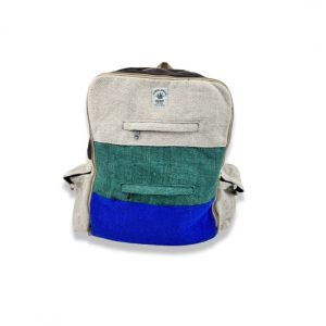 Zaino a 3 colori in Canapa Naturale – Himalayan Hemp